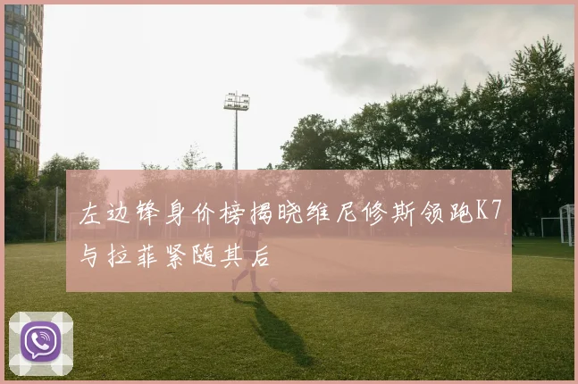 左边锋身价榜揭晓维尼修斯领跑K7与拉菲紧随其后